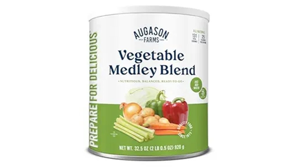 dehydrated vegetable medley blend
