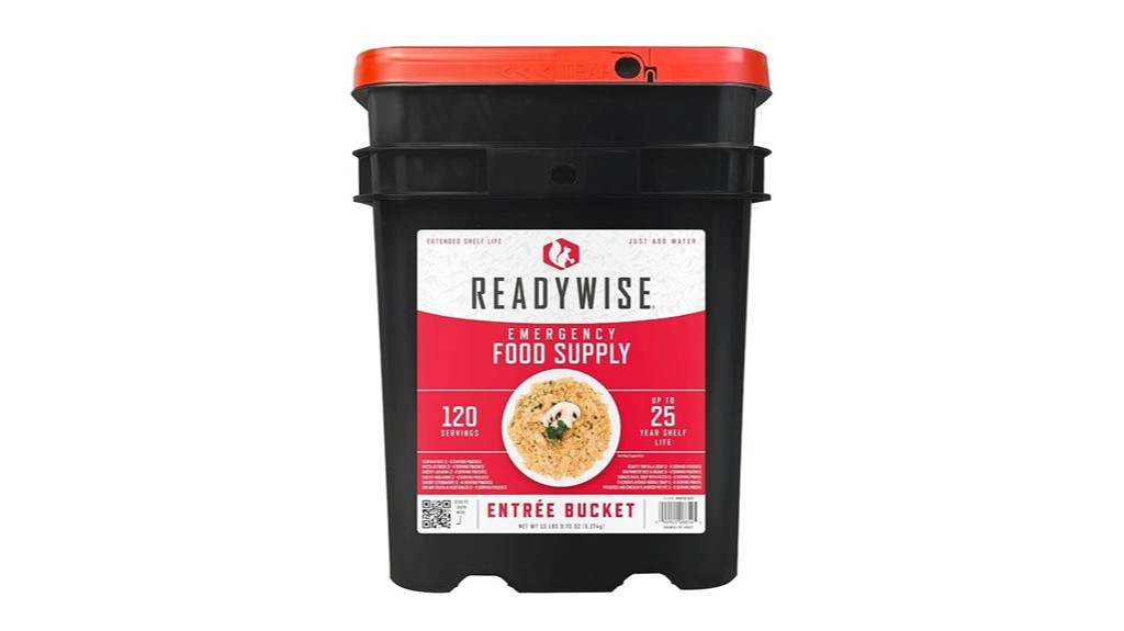 emergency food sample bucket