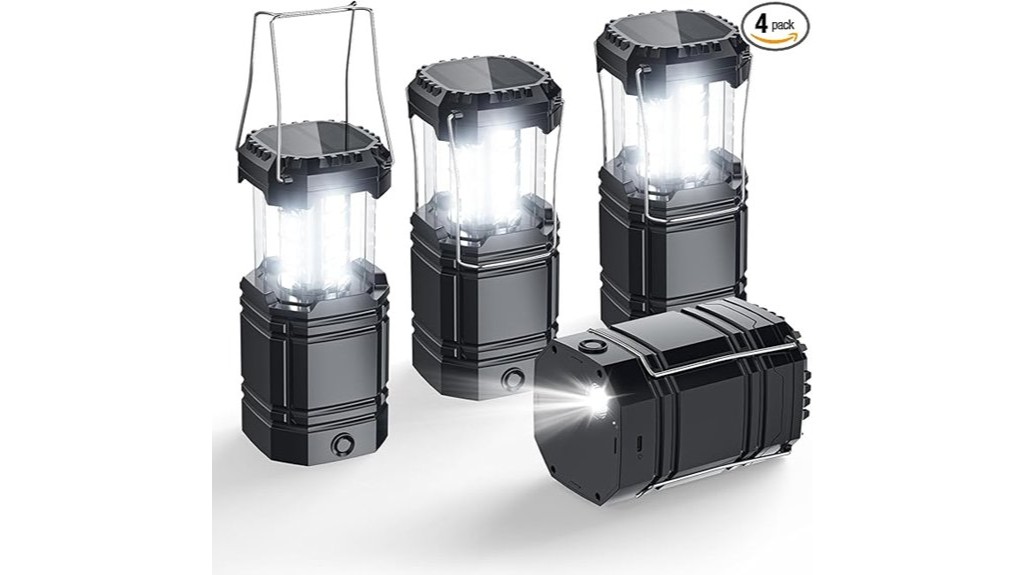 rechargeable solar camping lanterns